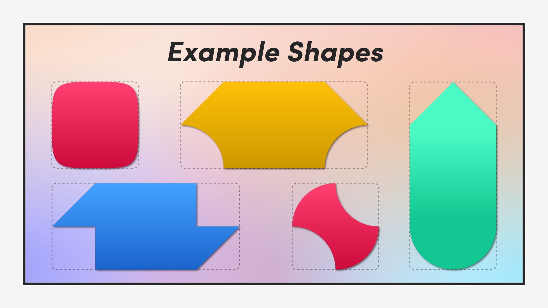 Square Peg Shape Examples