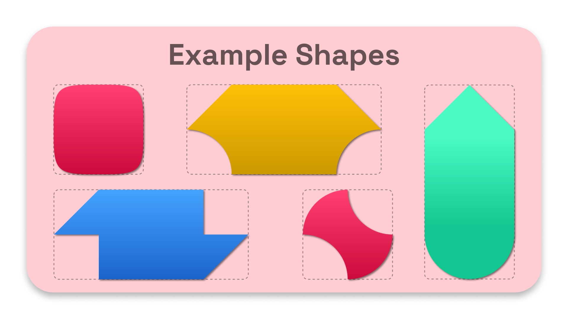 Square Peg Shape Examples